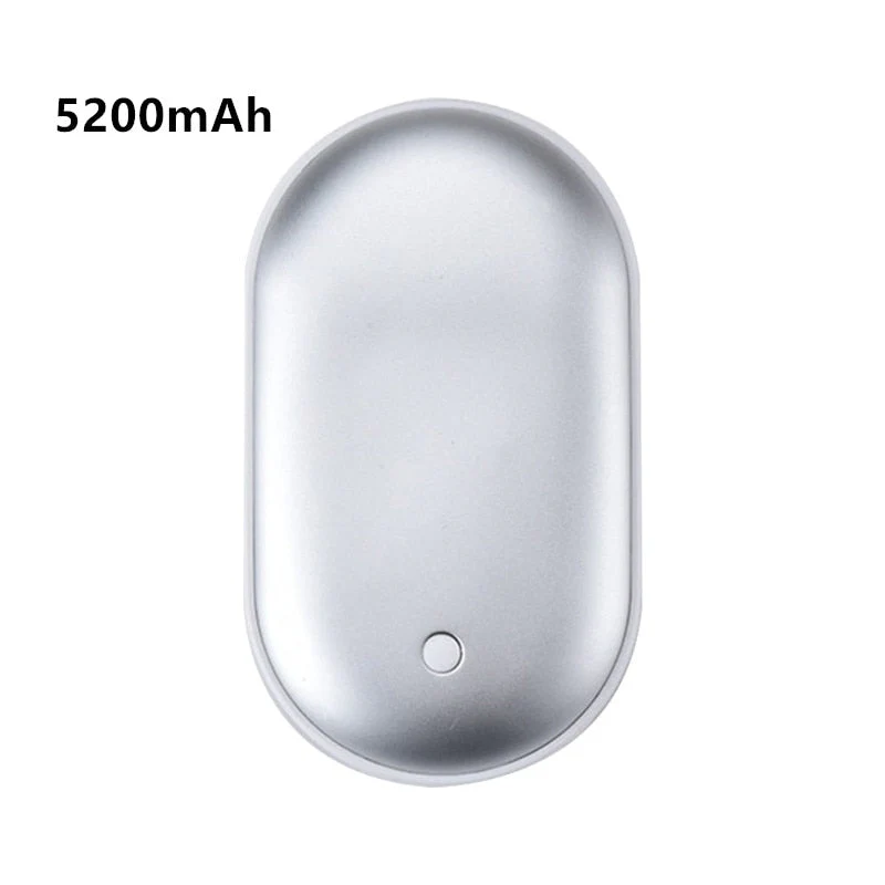 HULIANFU Portable USB Heater Rechargeable Electric Hand Warmer In Winter Double-Sided Heating Mini Mobile Power Supply Handwarmer 2 In 1 - Deanwangkt