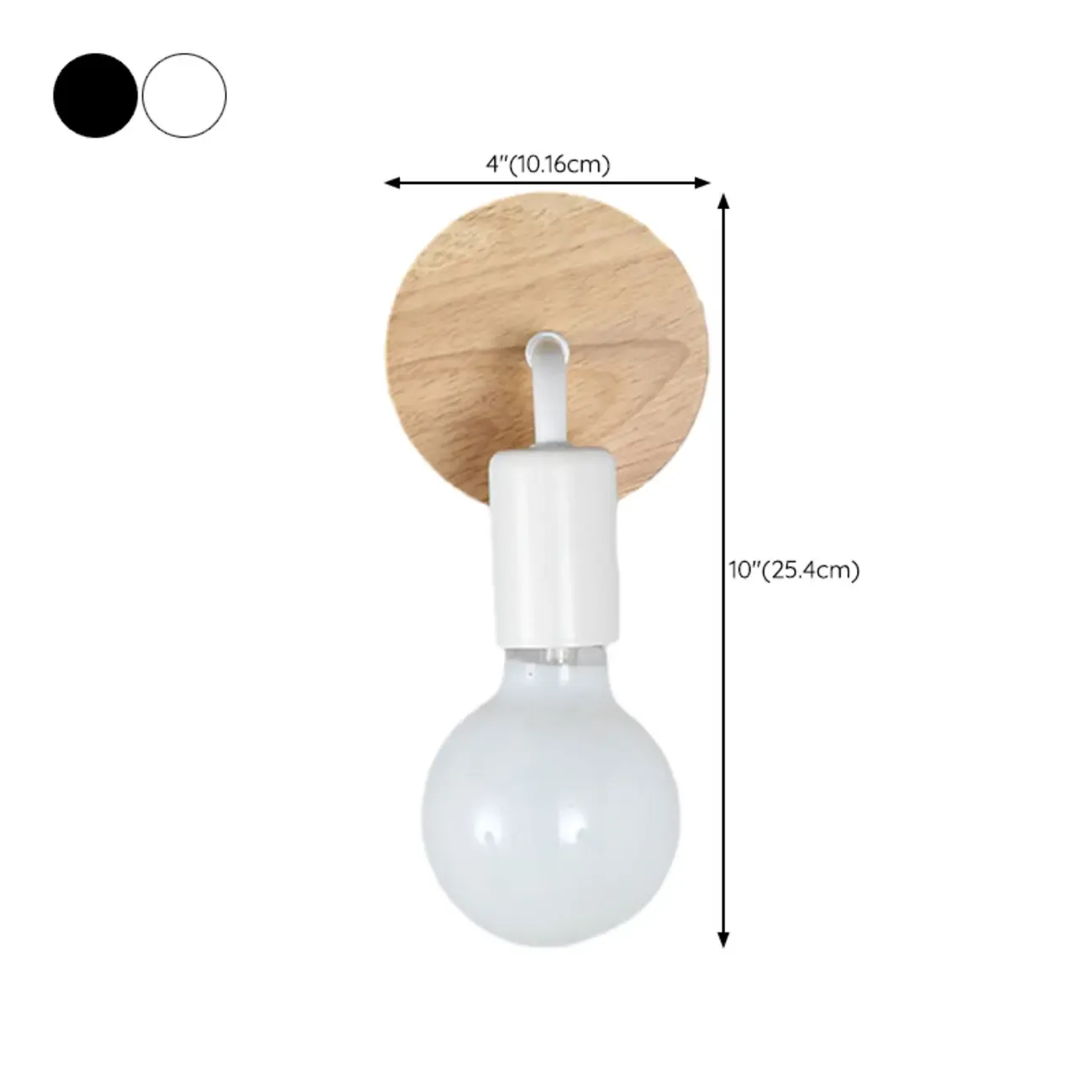 Modern LED Bathroom Vanity Light Wooden Wall Fixture