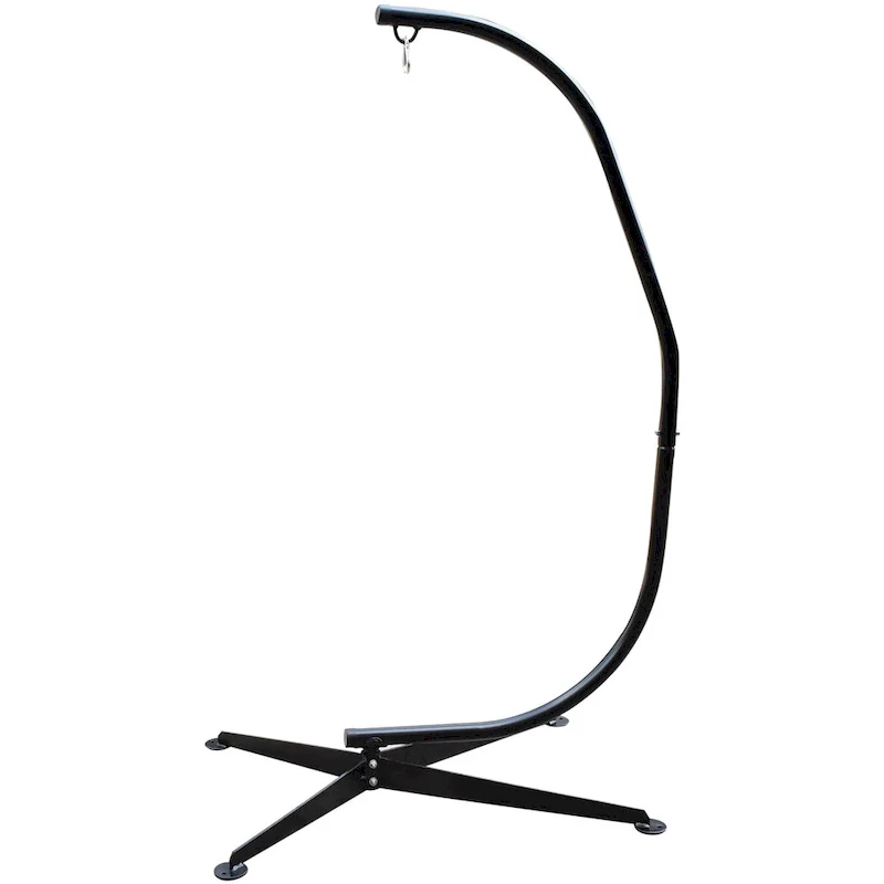 Sorbus Swivel Hammock Stand Chair Frame, Height adjustable, 1 Person, 350 Pound Capacity (Black)