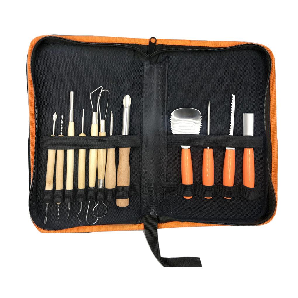 HULIANFU Pumpkin Carving Tool Kit Stainless Steel Pumpkin Lantern Tools Set Halloween Decoration Cutters - Deanwangkt