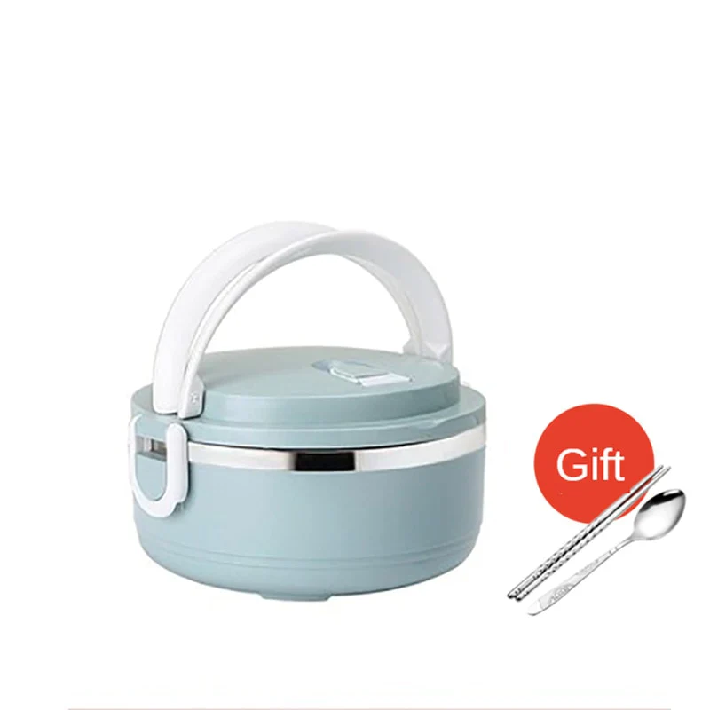 HULIANFU Microwave Stainless Steel Thermal Lunch Box Food Storage Box Travel Picnic Leakproof Lunch Box Students Work Adult Lunch Box - Deanwangkt