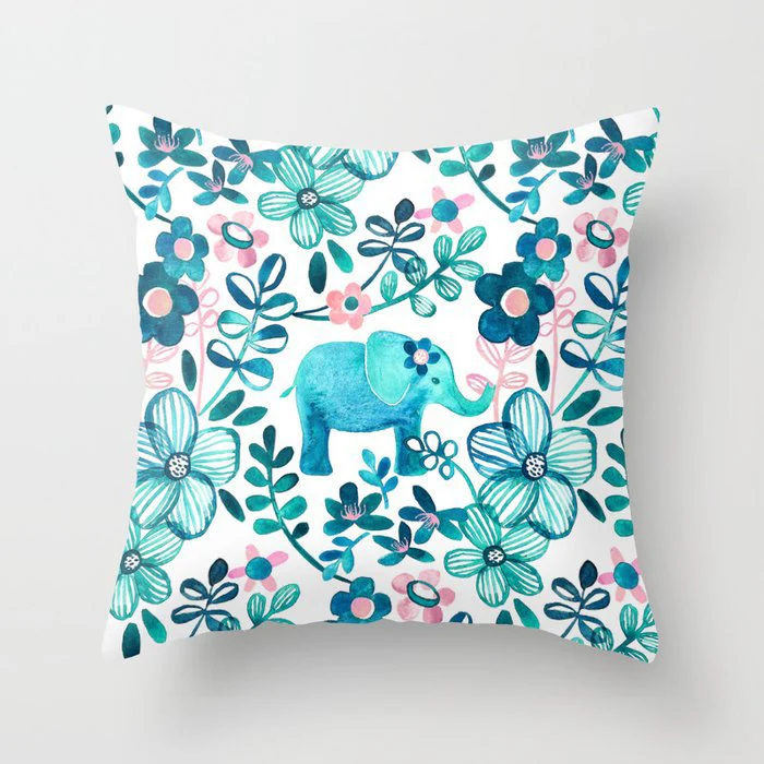 HULIANFU Super Hot Hipster Light Blue Green Mint Cushion Cases Modern Geometry Print Boho Decorative Pillowcase Sofa Couch Throw Pillows - Deanwangkt