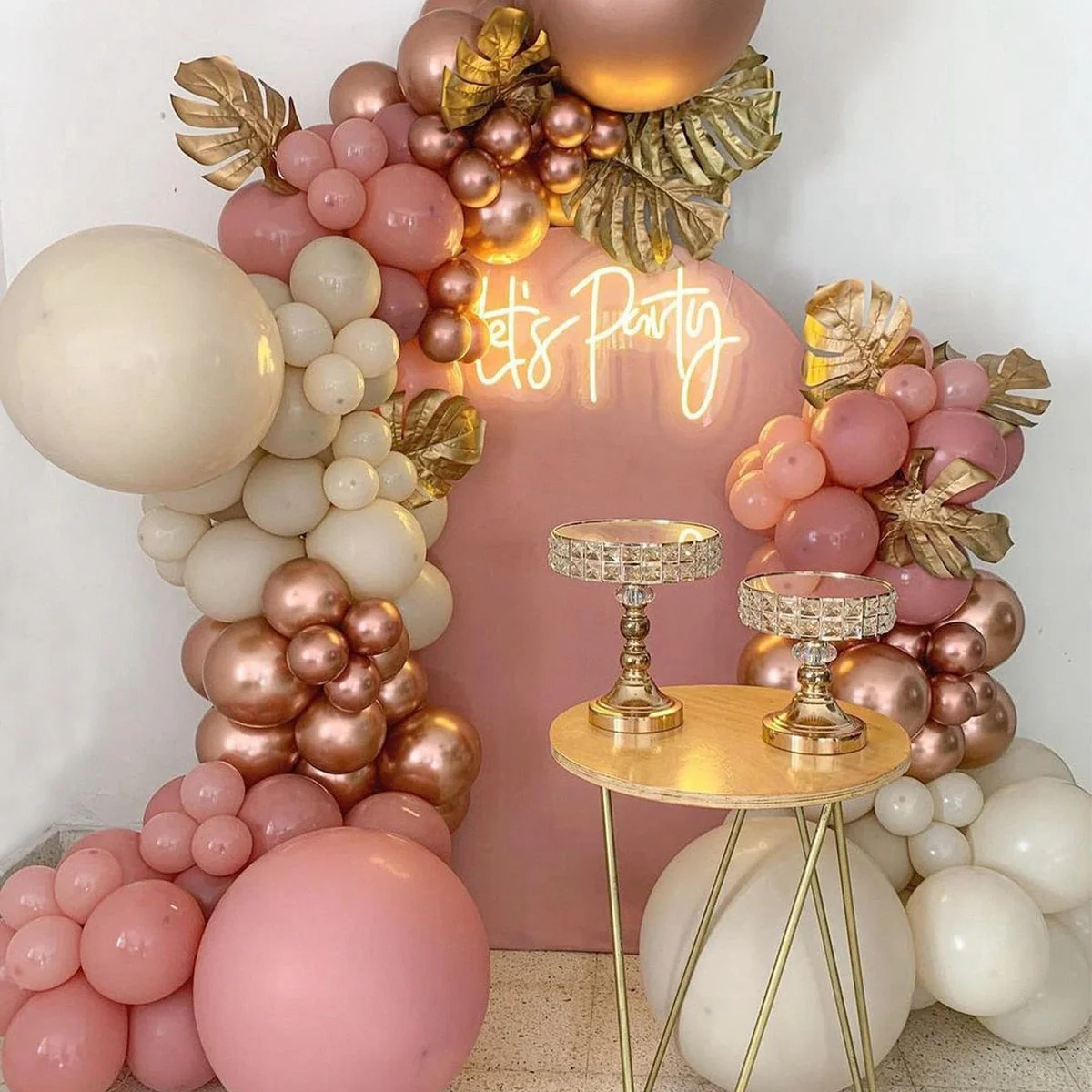 HULIANFU Macaron Pink Balloon Garland Arch Kit Wedding Birthday Party Decoration Kids Globos Rose Gold Confetti Latex Ballon Baby Shower - Deanwangkt