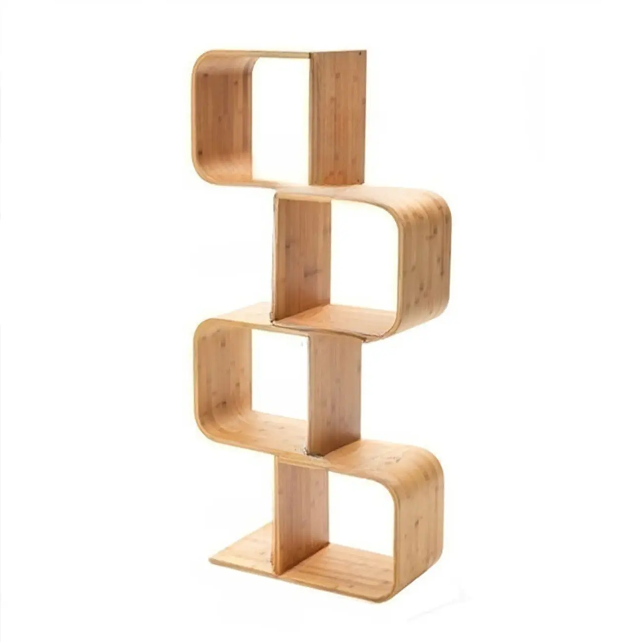 Modern Geometric Open Cube Artistic Oka Bookcase