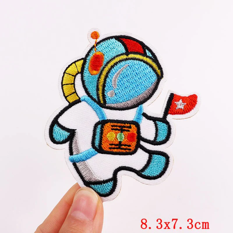HULIANFU Mushroom Applique Embroidered Patches On Kids Clothes DIY Iron On Patches Cartoon Patches For Clothing Stickers Animal Badges - Deanwangkt