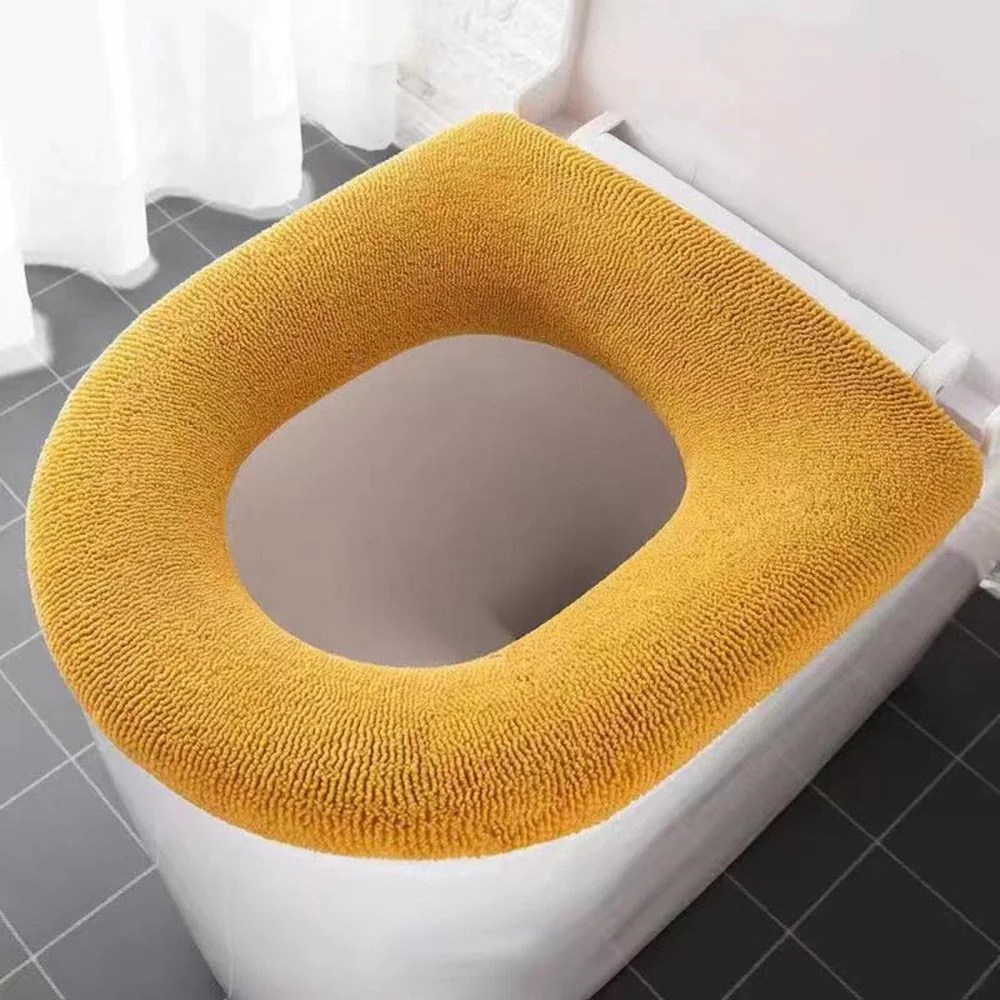 HULIANFU Universal Four Seasons Thickened Househol Soft Mat Autumn Winter Toilet Cover Toilet Seat Cushion Thick Plush Warm Pads - Deanwangkt