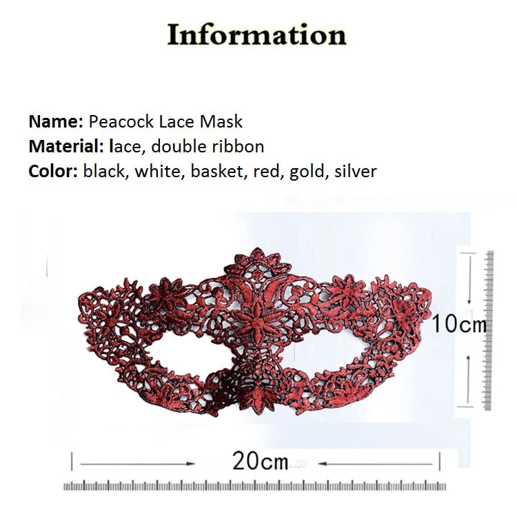 HULIANFU Lace Mask Female Half Face Black Eye Mask White Halloween Mask Party Masquerade Child Mask - Deanwangkt