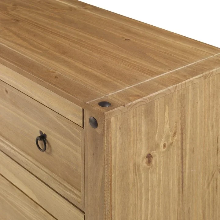 Wood Dresser 4 Drawers Chest Corona