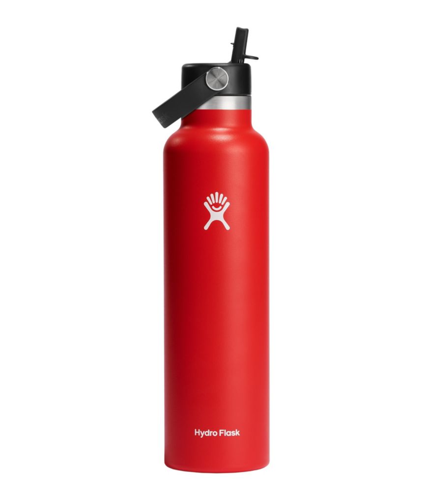 Hydro Flask Standard Mouth Water Bottle with Flex Straw Cap, 24 oz.