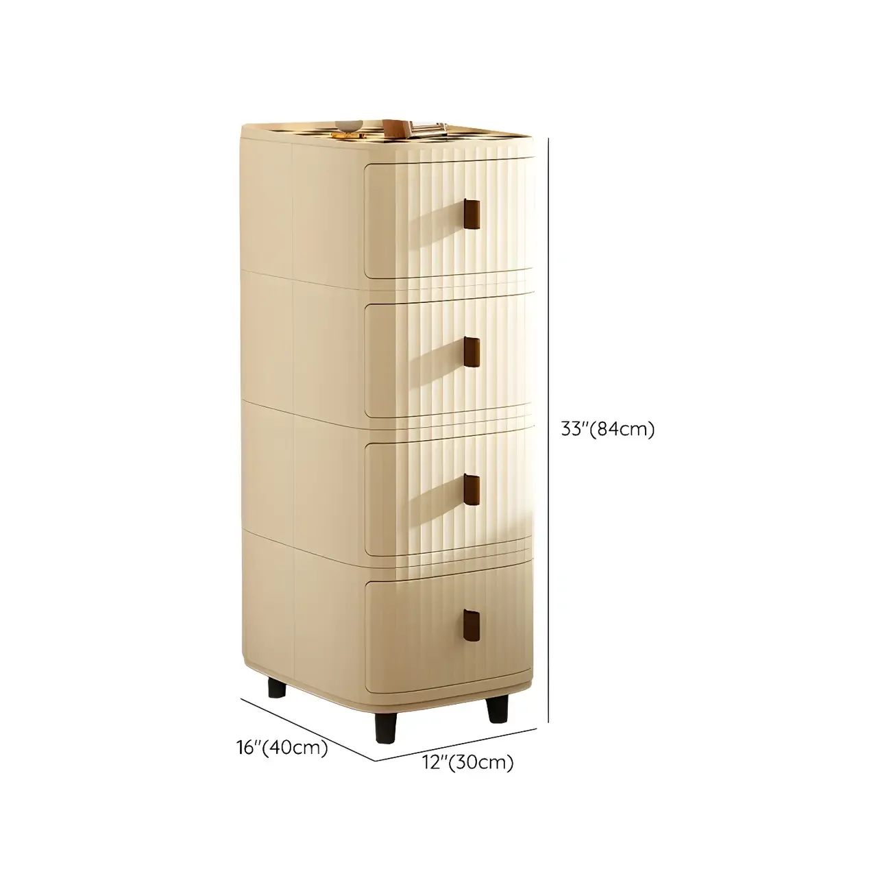 Modern Black And White Grid Top Nightstands with Drawers