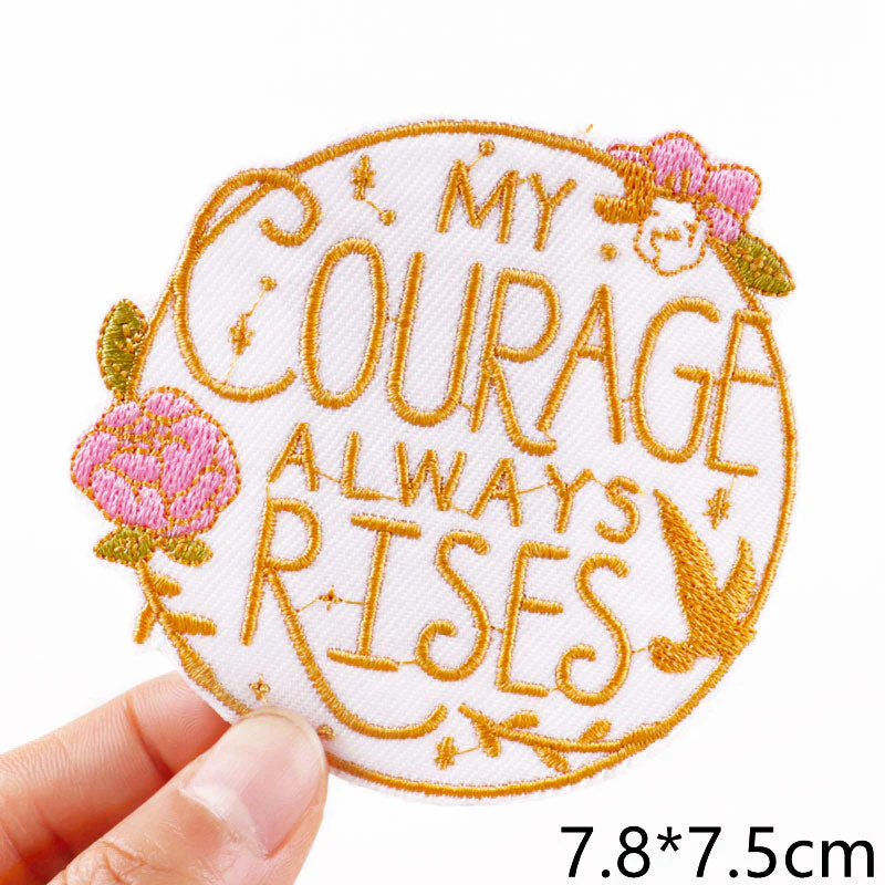 HULIANFU Van Gogh Embroidered Patches on Clothes DIY Cartoon Wave Applique Clothing Thermoadhesive Patches for Clothing DIY - Deanwangkt