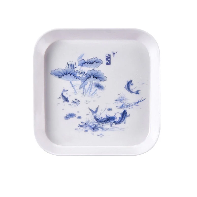HULIANFU Snack Platter Snack Dish Small Bone Dish Spit Bone Dish Melamine Plate Small Plate Household Bone Bone Small Dish Cake Plate - Deanwangkt