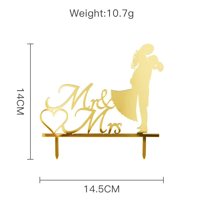 HULIANFU MR&MRS Acrylic Wedding & Engagement Cake Topper Lover Valentine  Day Baking Decoration You&me Anniversary Cake Party Favors - Deanwangkt