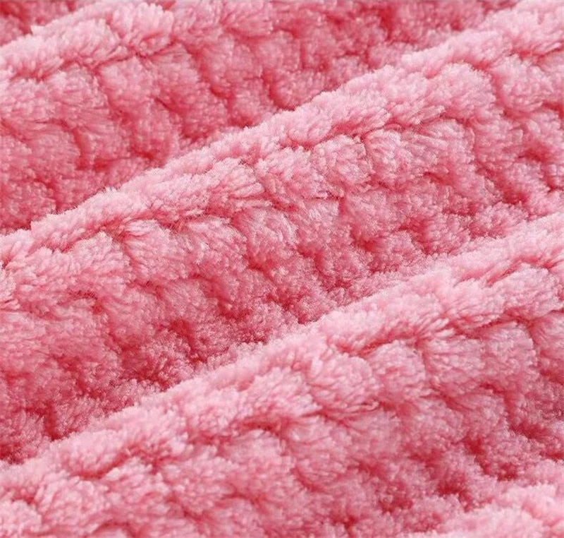 HULIANFU Super Absorbent Microfiber Kitchen Tableware Dish Cloth 25x25cm Household Cleaning Towel Kitchen Clean Rags Coral Velvet Towels - Deanwangkt