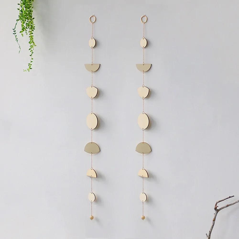 HULIANFU Moon Phase Wall Hanging Boho Home Decor Modern Celestial Phases Decoration Art Wall Decor for Bedroom, Living Room Gift - Deanwangkt