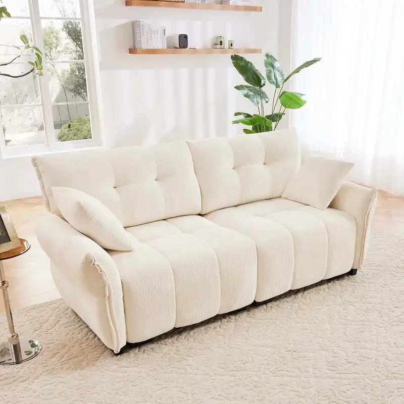 78.7 Chenille Two Seater Upholstered Sofa