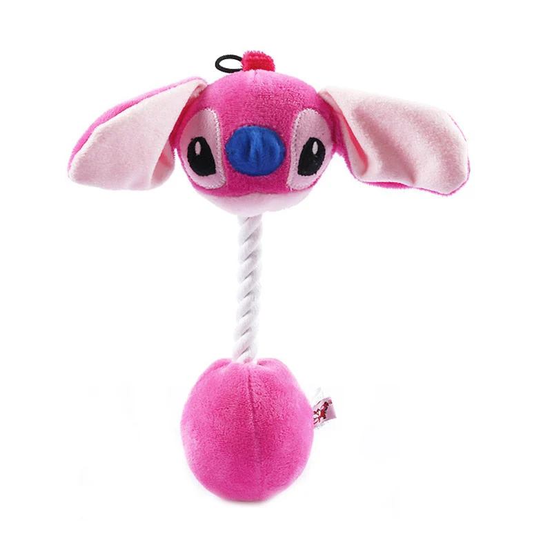 HULIANFU Plush Cartoon Cute Puppy Dog Rope Knot Toy Pet Dog Chew Squeak Toys for Small Dogs Teeth Grinding Pet Products Dog Accessories - Deanwangkt