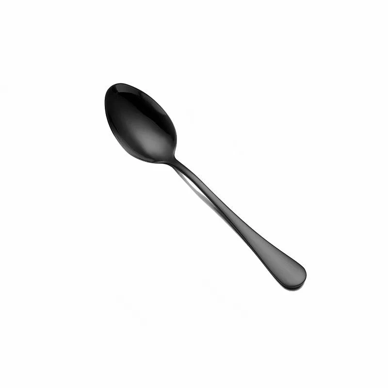 HULIANFU Spklifey Black Dinnerware Set Cutlery Stainless Steel Black Cutlery Set Rainbow Dinner Tableware Wedding Silverware Set - Deanwangkt