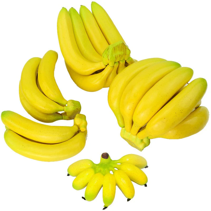 HULIANFU Simulation Fruit Model Photo Prop Artificial Banana Fake Emperor Banana Plastic Banana Bunches Funny Gift Fruit Shop Display Dec - Deanwangkt