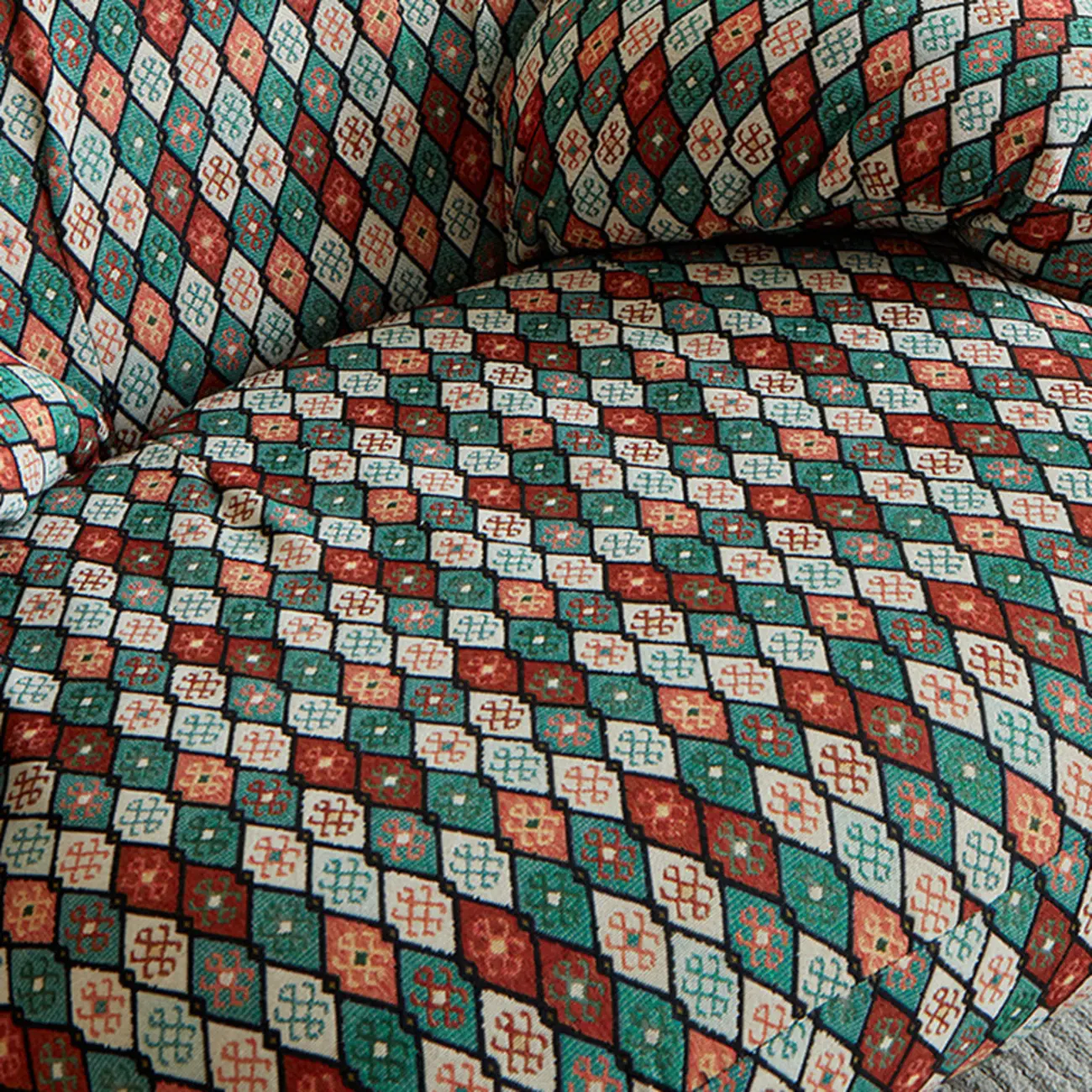 Upholstered Round Arm Rocking Chair with Optional Ottoman