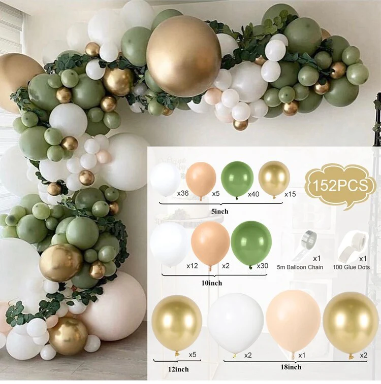 HULIANFU QIFU Macaron Balloons Garland Latex Ballons Arch Happy Birthday Party Decor Kids Adult Wedding Baloon Chain Baby Shower Balon - Deanwangkt