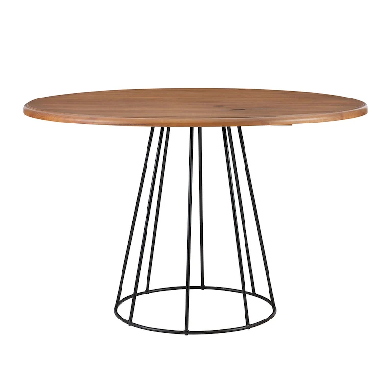 Saloma Round Dining Table - Black