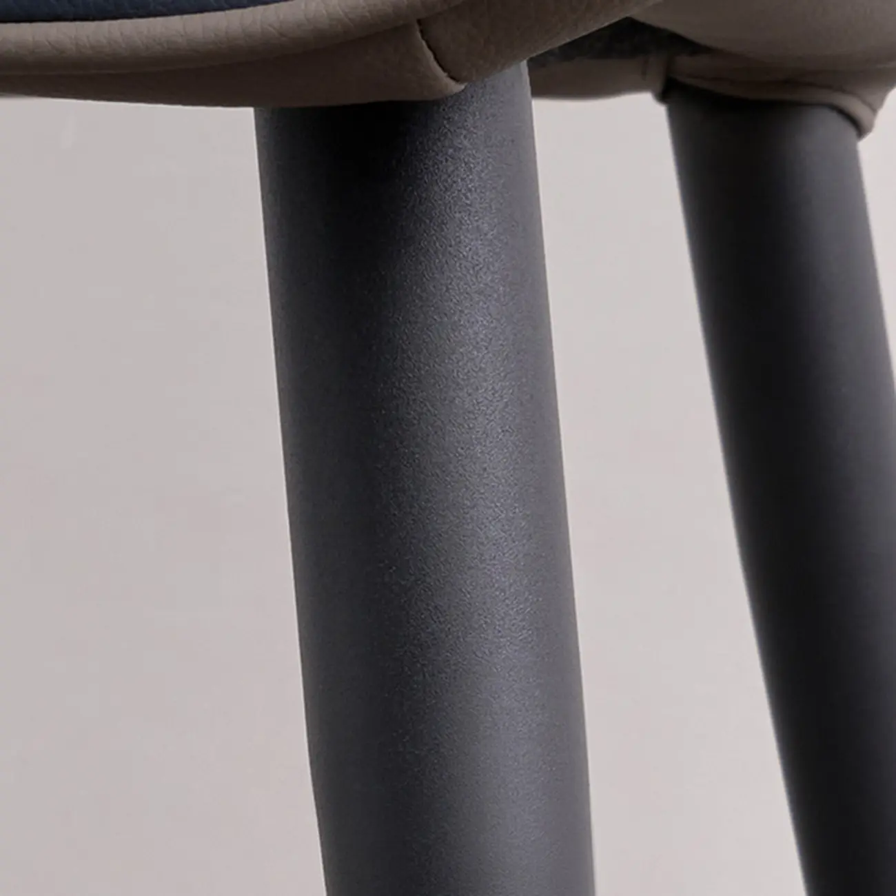 Modern Faux Leather Upholstery Dining Chair with Metal Legs