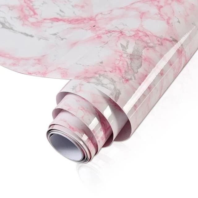 HULIANFU Wokhome Self Adhesive PVC Waterproof Oil-Proof Marble Wallpaper Contact Paper Wall Bathroom Kitchen Furniture Renovation Sticker - Deanwangkt