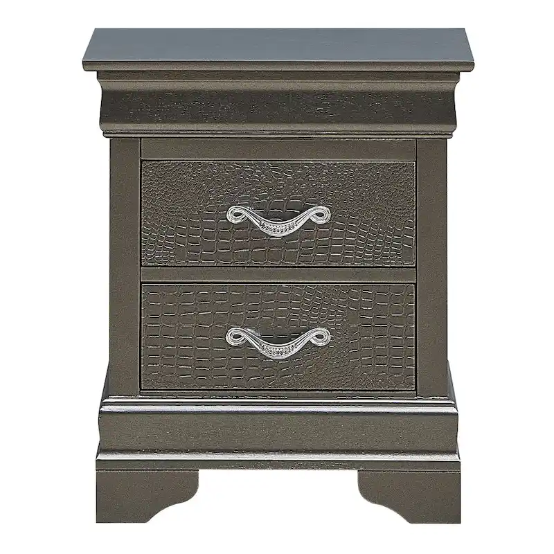 Lorana 2-drawer Wooden Nightstand