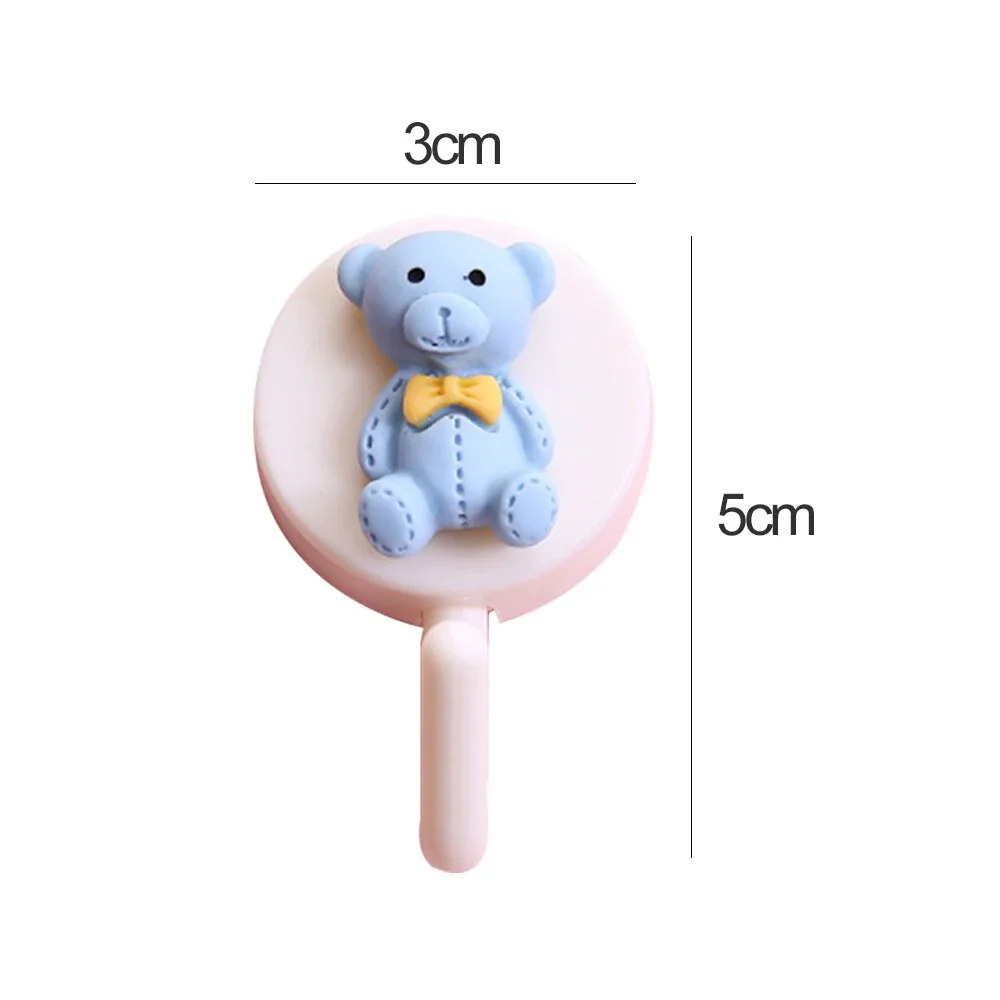 HULIANFU New Cute Animal Wall Hook for Key Holder Coat Towel Hanging Plastic Mask Holder Bathroom Organizer Wall Decor Home Accessories - Deanwangkt
