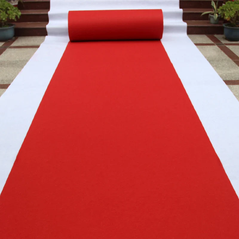 HULIANFU Non-slip Wedding Aisle Runner Champagne White Wedding Carpet Party Event Floor Rugs Indoor Outdoor Wedding Carpet Aisle Runner - Deanwangkt