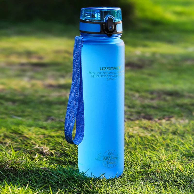 HULIANFU UZSPACE Sport Water Bottle 500/1000ML Portable Leakproof Outdoor Shaker My Bottle Tritan Plastic Eco-Friendly Drinkware BPA Free - Deanwangkt