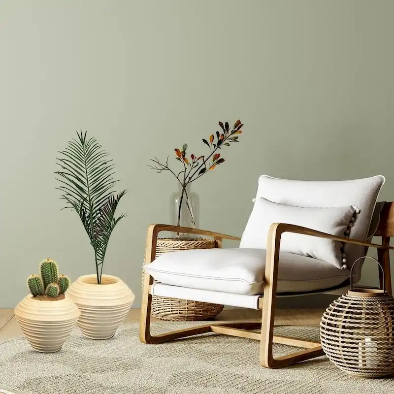 Set of Two Speckled Ceramic Flower Pots