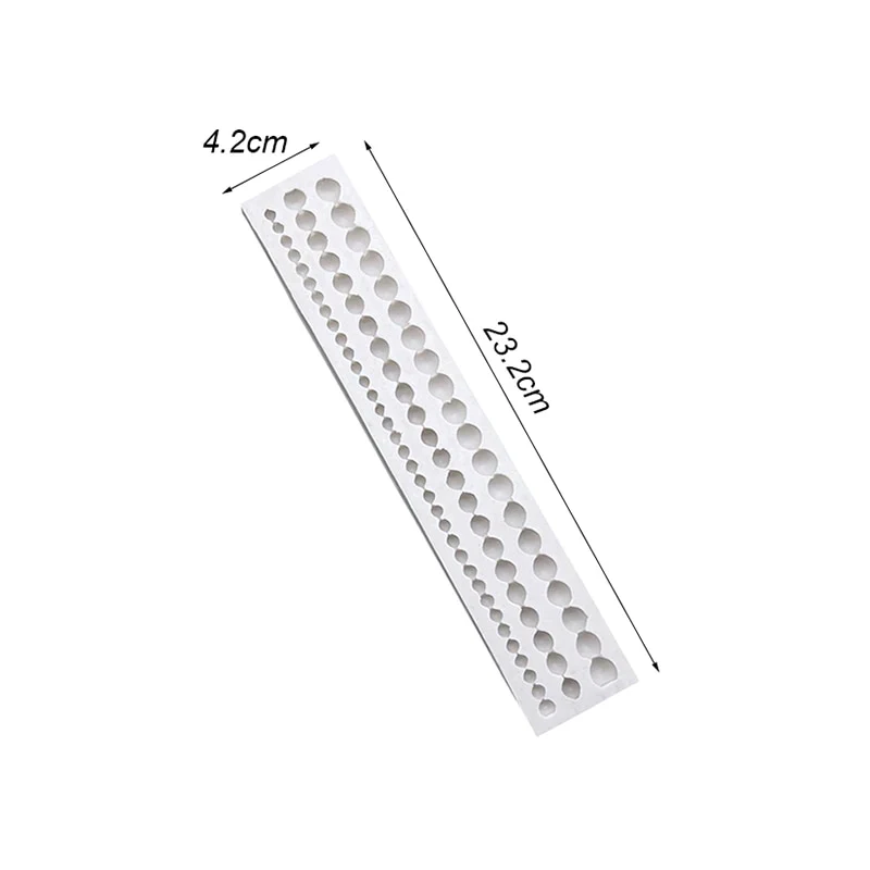 HULIANFU Pearl Rope Wave Flower Gemstone Shape Cake Side Lace Silicone Sugarcraft Mold Fondant Cake Decorating Tools - Deanwangkt