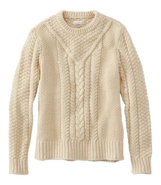 Women's Signature Cotton Fisherman Sweater, Pullover