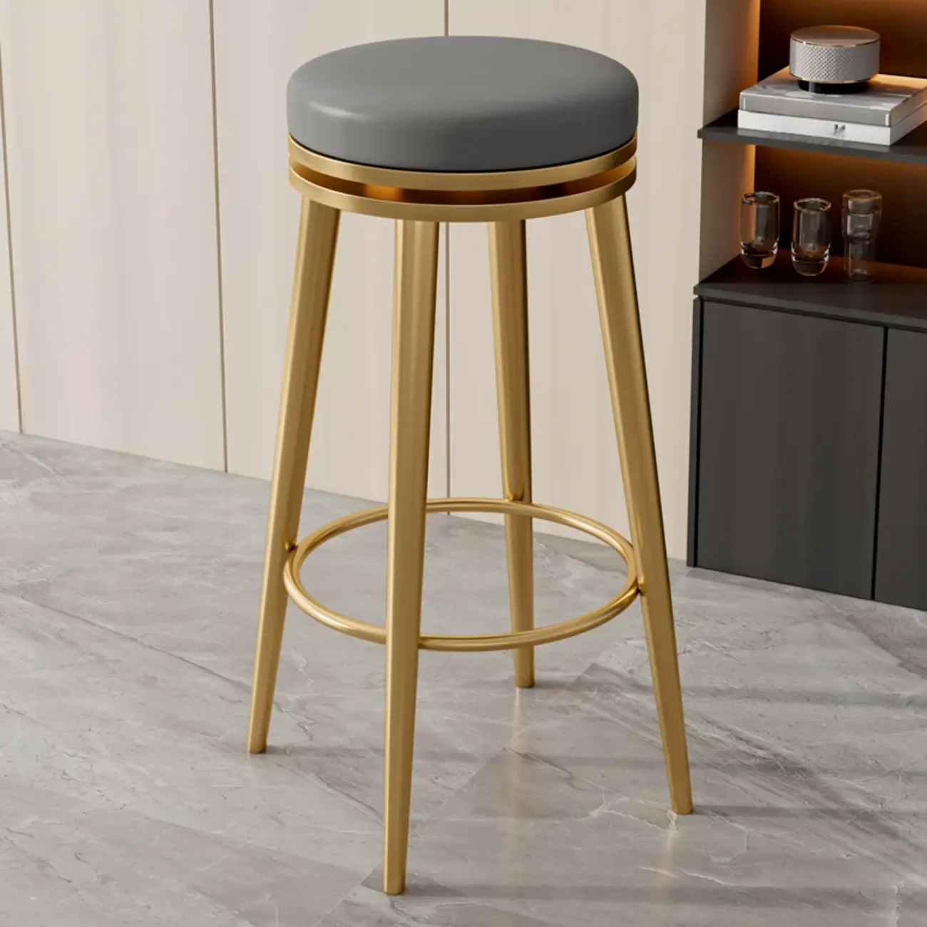 Counter Height Modern Metal Bar Stools
