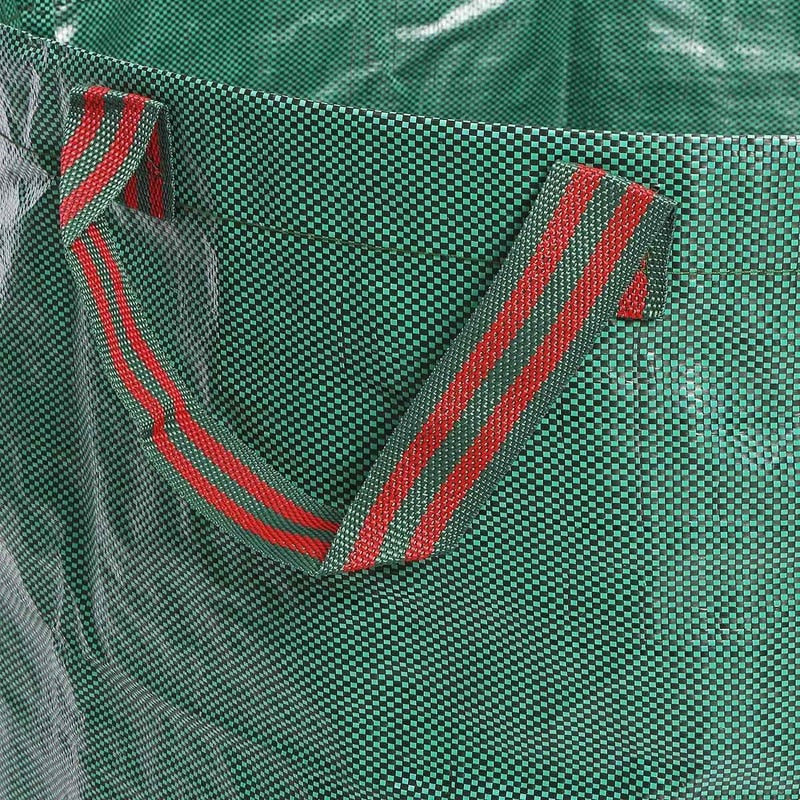 HULIANFU Large Capacity Heavy Duty Garden Waste Bag Durable Reusable Waterproof PP Yard Leaf Weeds Grass Container Storage 120L/300L/500L - Deanwangkt