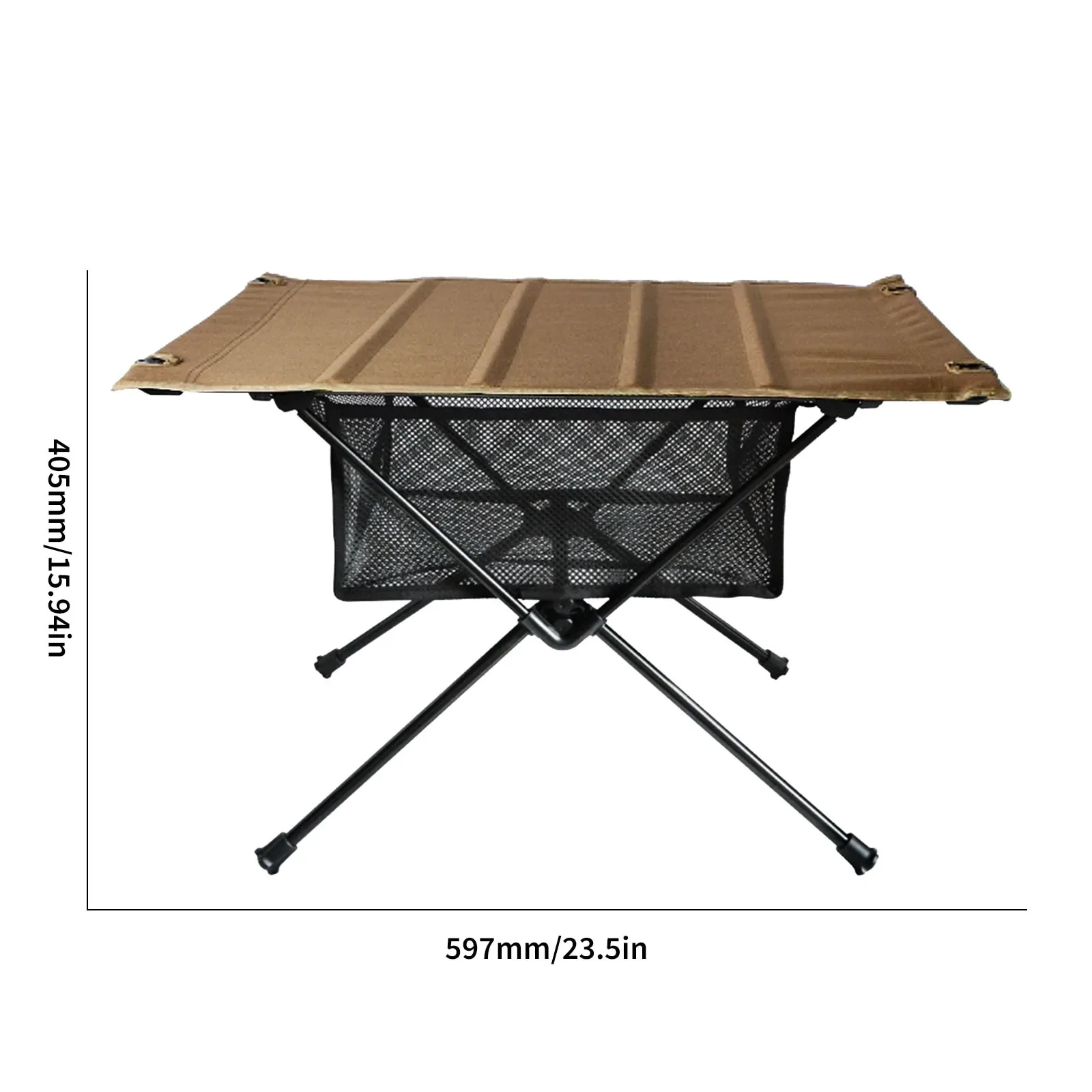 HULIANFU Outdoor Folding Table with Net Pocket Portable Foldable Aluminum Alloy Desk for Picnic Camping Garden Barbecue Desk Table - Deanwangkt