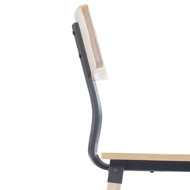 4 Pack Commercial Grade Rustic Antique Industrial Style Wood Dining Chair