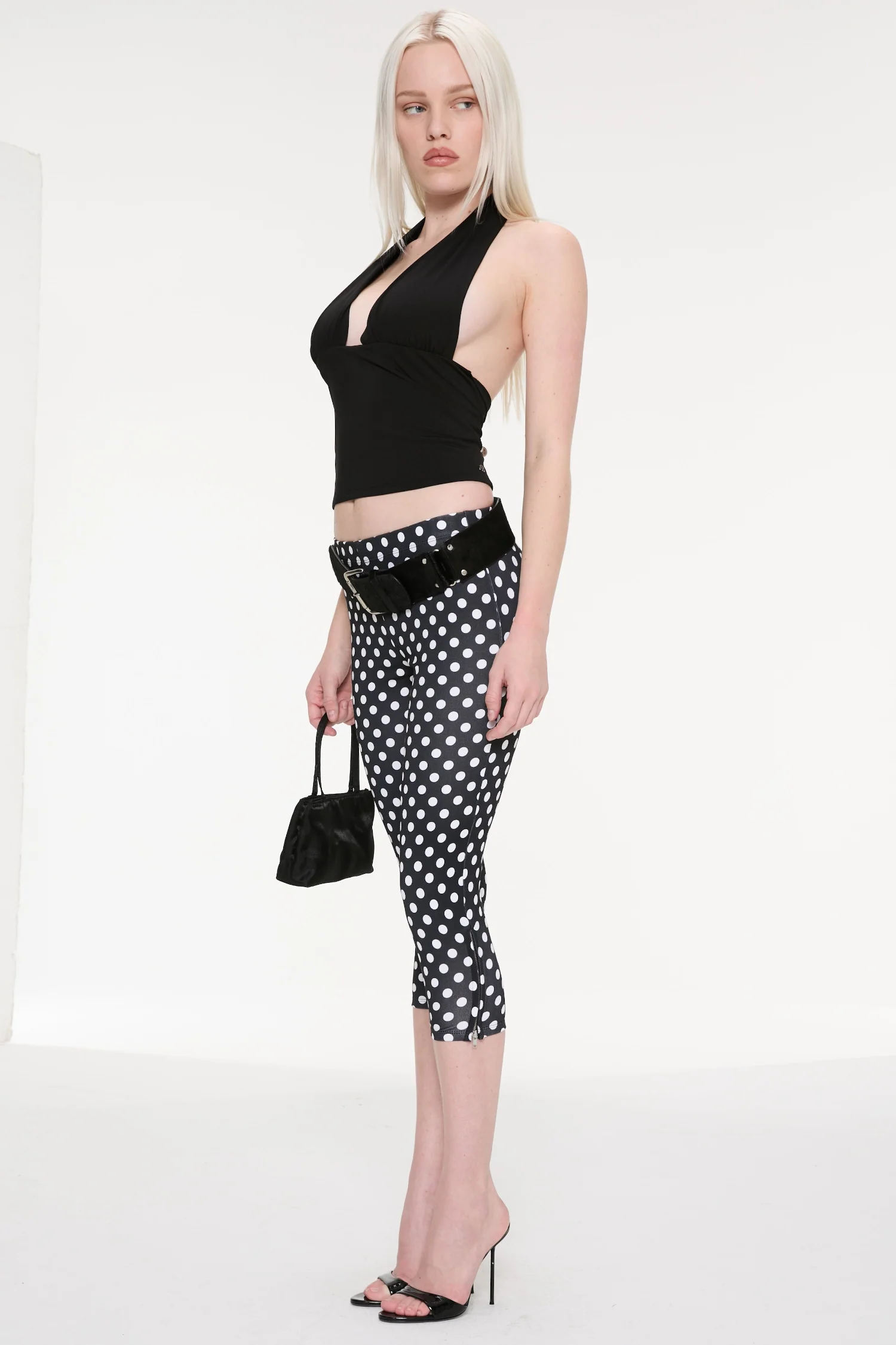 CARLA CAPRI - BLACK AND WHITE POLKA DOT