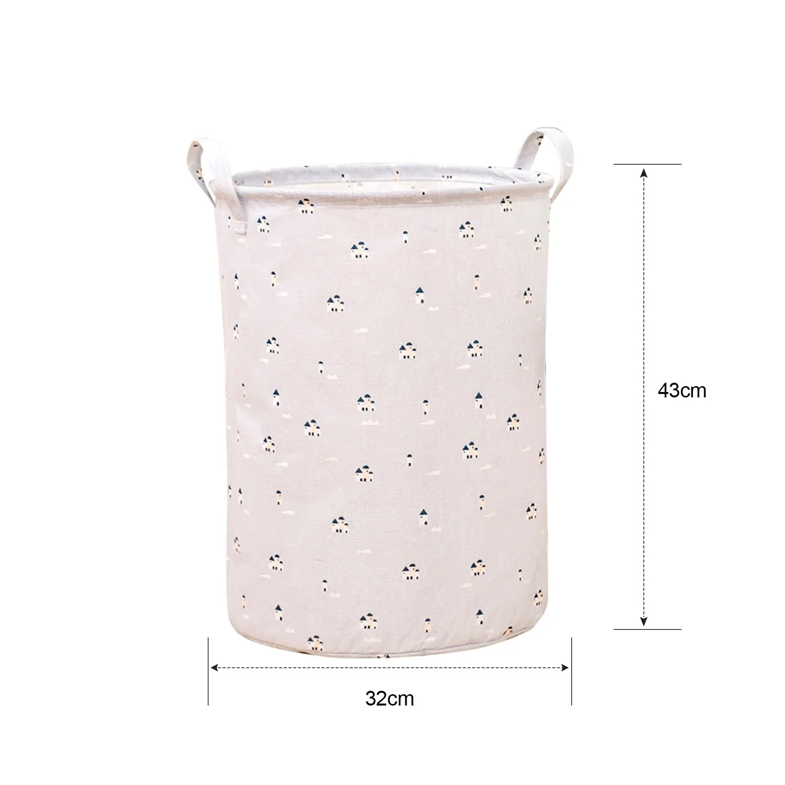 HULIANFU Organizer Canvas Laundry Basket Waterproof Large Capacity Laundry Hamper Dirty Clothes Storage Basket Toy Home Storage Bin 45x35 - Deanwangkt