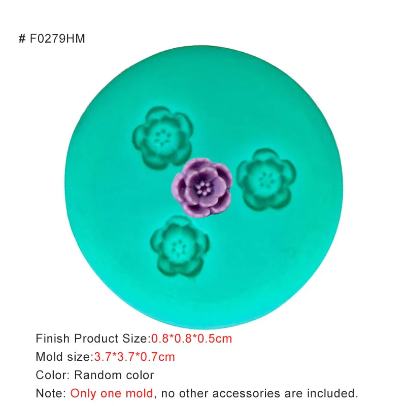 HULIANFU New Mini Flowers Series Silicone Mold DIY Handmade Fondant Cake Baking Chocolate Sugar Cake Tool Resin Polymer Clay Making Mould - Deanwangkt