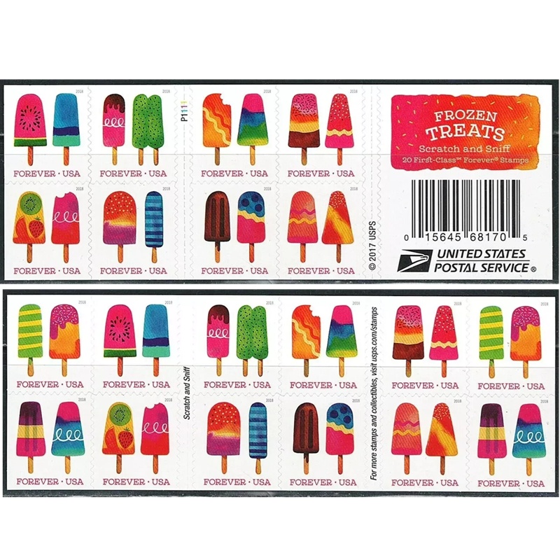 Frozen Treats 2018, (Book of 20) - TWENTYSTAMPS