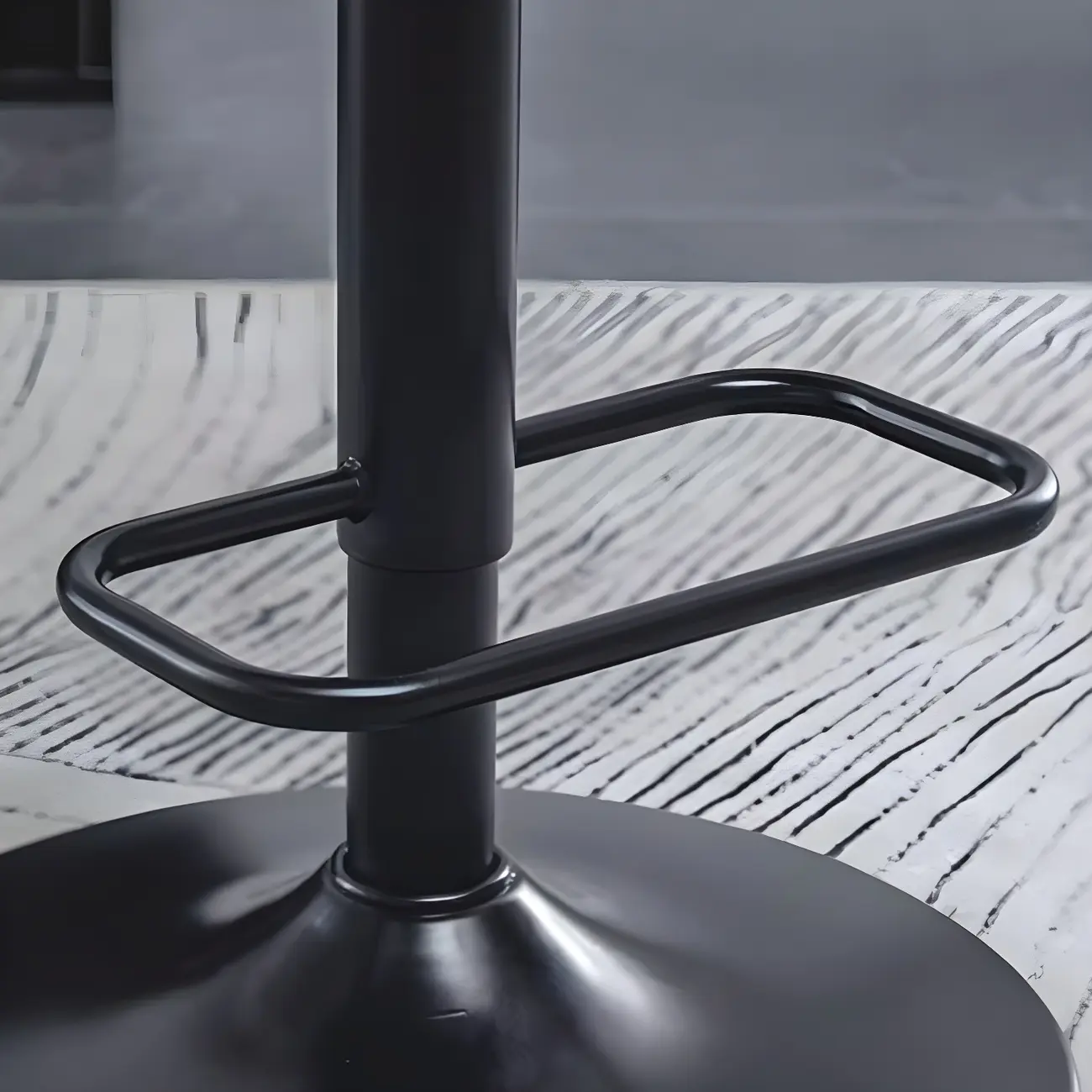 Elegant Wood Leather Red Swivel Adjustable Bar Stool