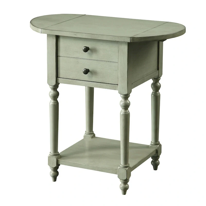 Kist French Country 25-inch Solid Wood 1-Shelf Side Table by