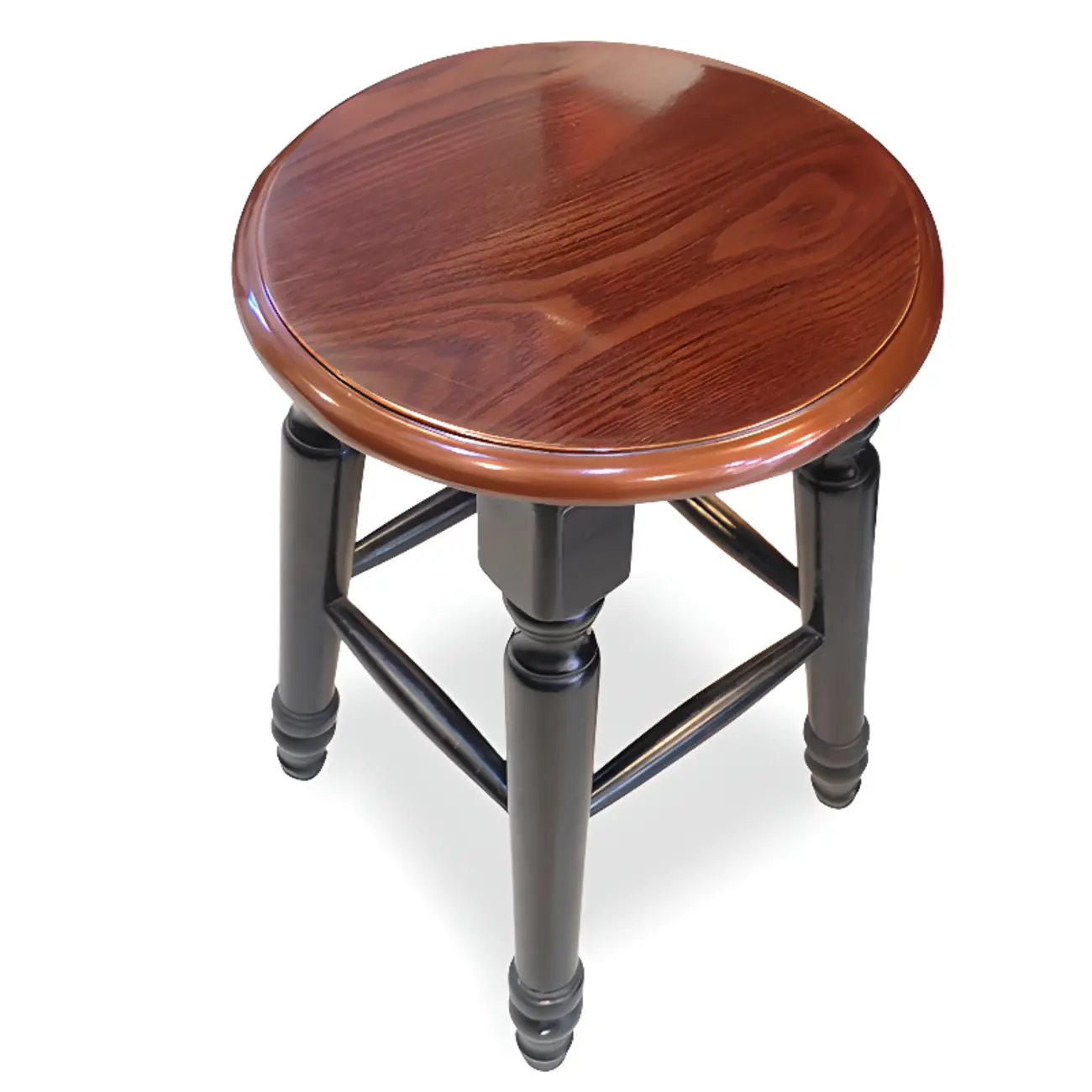 Bar Height Swivel Scandinavian Leather Bar Stools