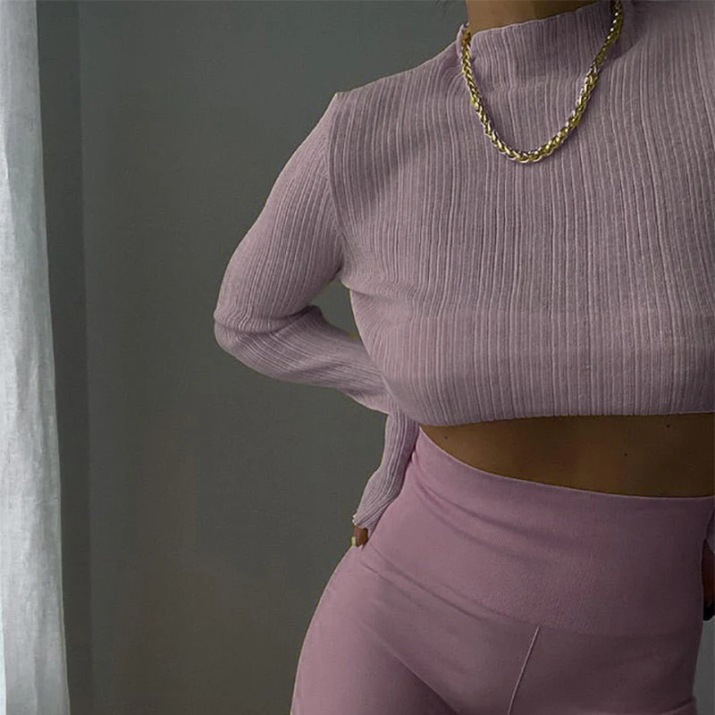 Hulianfu Fall Elegant See Through Long Sleeve Mock Neck Women Tops Fashion Streetwear Sexy T-Shirts Tees Slim Clothes - Deanwangkt