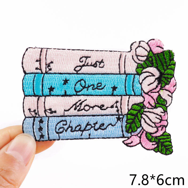 HULIANFU Van Gogh Embroidered Patches on Clothes DIY Cartoon Wave Applique Clothing Thermoadhesive Patches for Clothing DIY - Deanwangkt