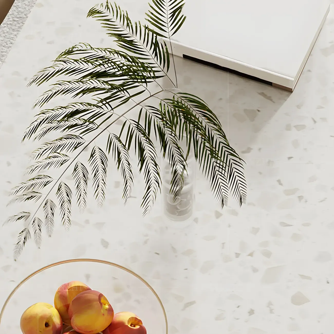 Modern White Stone Double Pedestal Bar Tables
