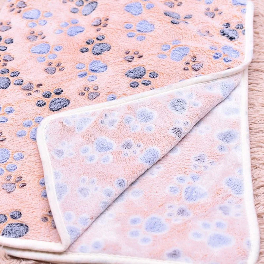 HULIANFU Soft and Fluffy Light Thin Pet Blanket Cute Cartoon Pattern Dog Bed Mat Warm and Comfortable Bed Blanket for Cats Pet Supplies - Deanwangkt